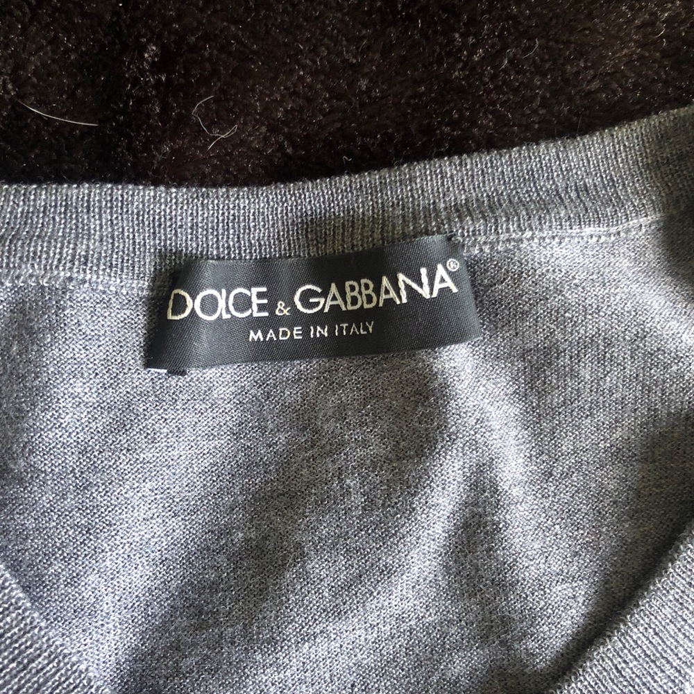D&G embroidered silk/cashmere knit sweater - Picture 4 of 6